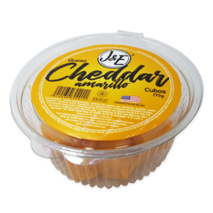 J&E® Queso Cheddar Amarillo Cubos 170 g