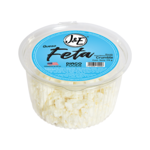 J&E® Queso Feta Crumbled 170 g unidad